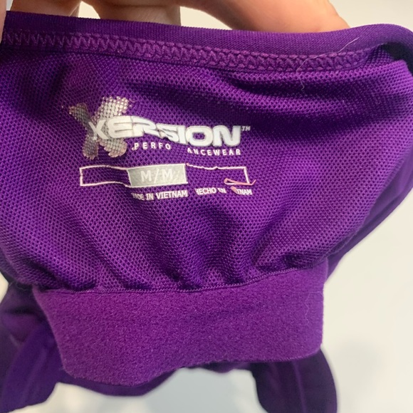 Purple Xersion halter workout tan- sz M - Picture 7 of 7